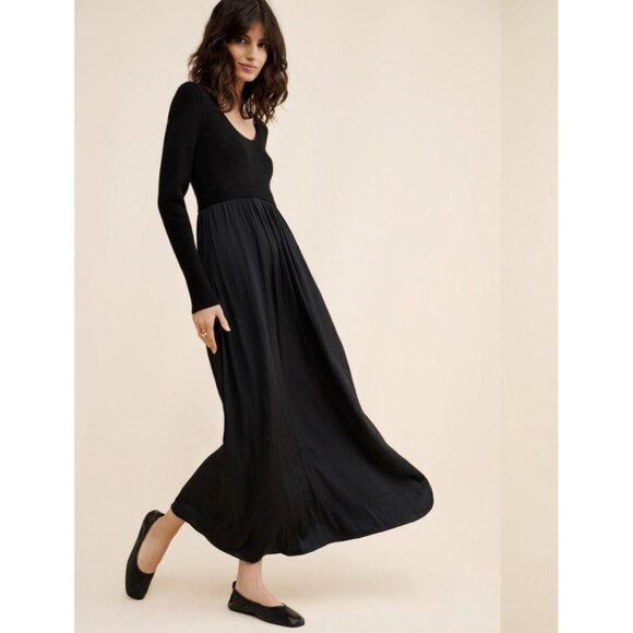 NWT Size S - Anthro The Thea Twofer Scoop Neck Sweater Maxi Dress (NWT US$ 178) - Picture 9 of 16